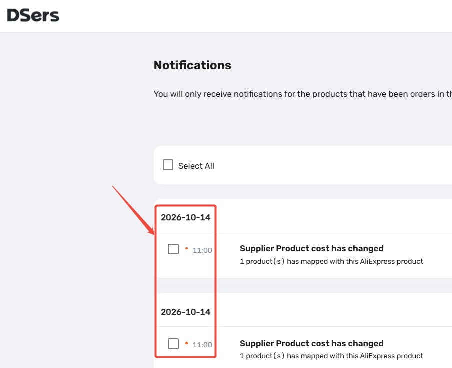 Time zone effect on notification date