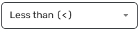 less than